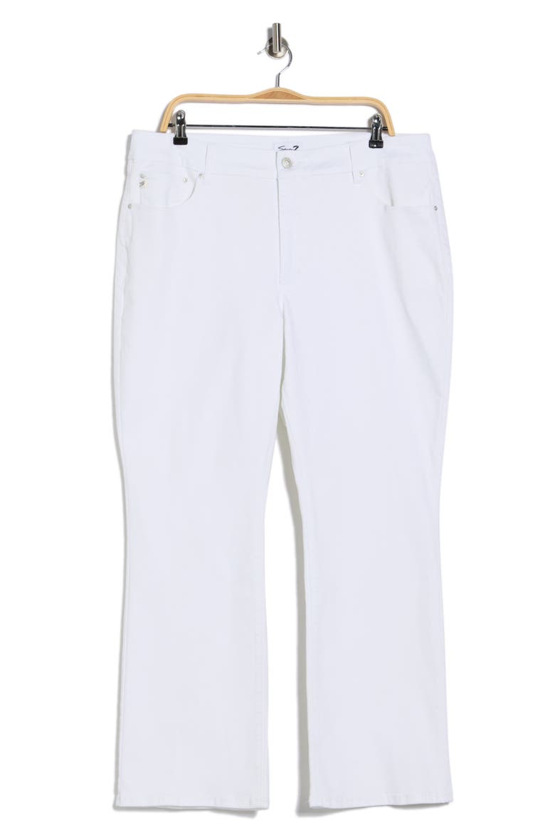 Tummyless Bootcut Jeans, Main, color, WHITE