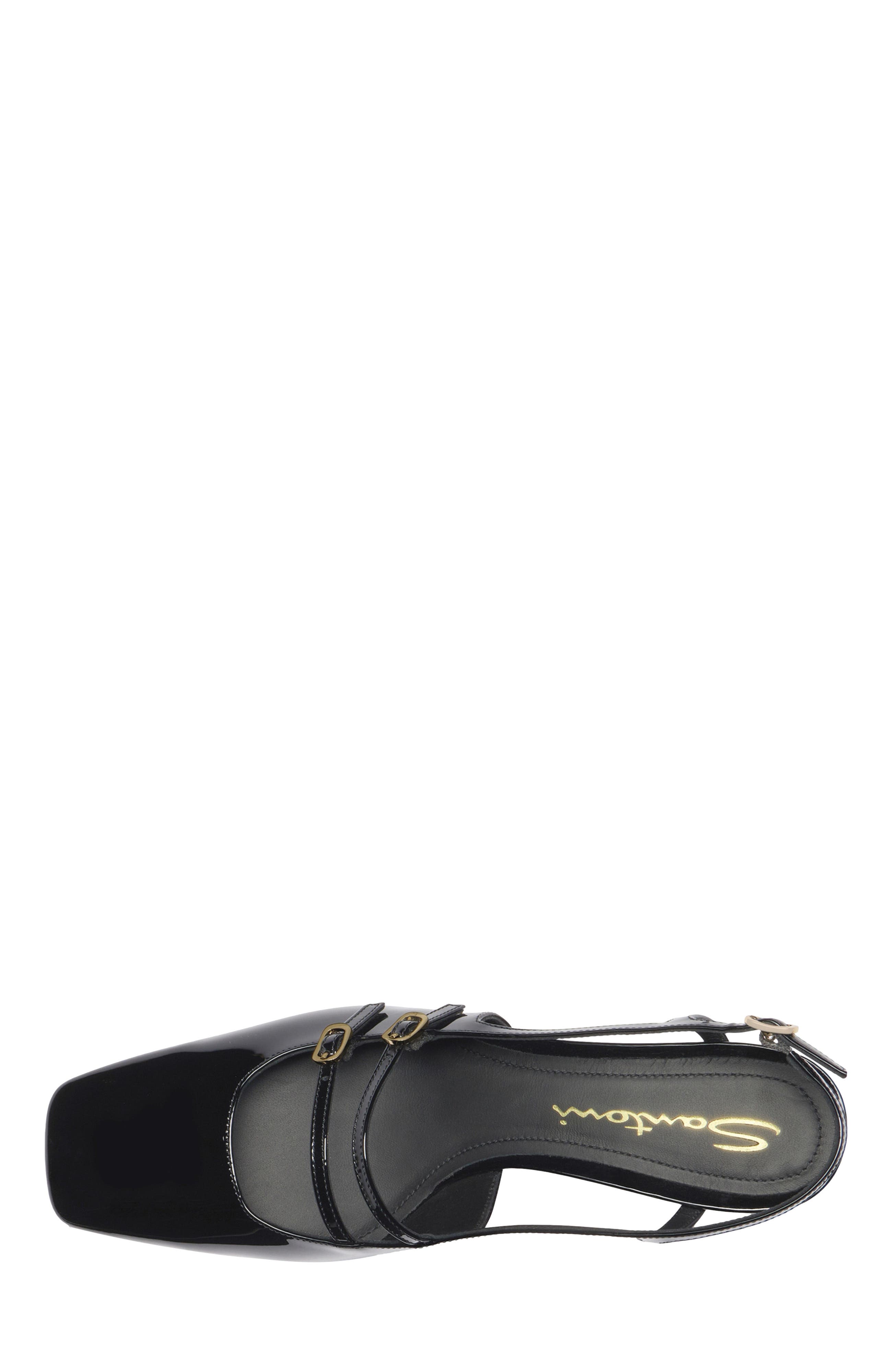 Santoni Women's mid-heel slingback, Alternate, color, 