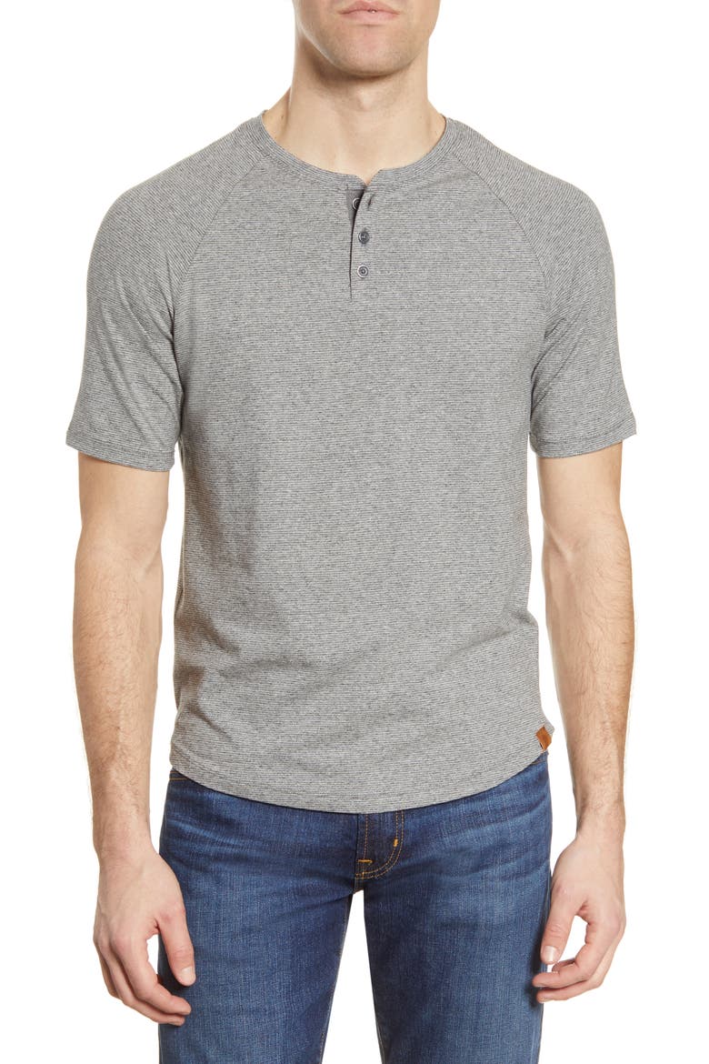 Pacific Henley T-Shirt, Main, color, DARK SHADOW