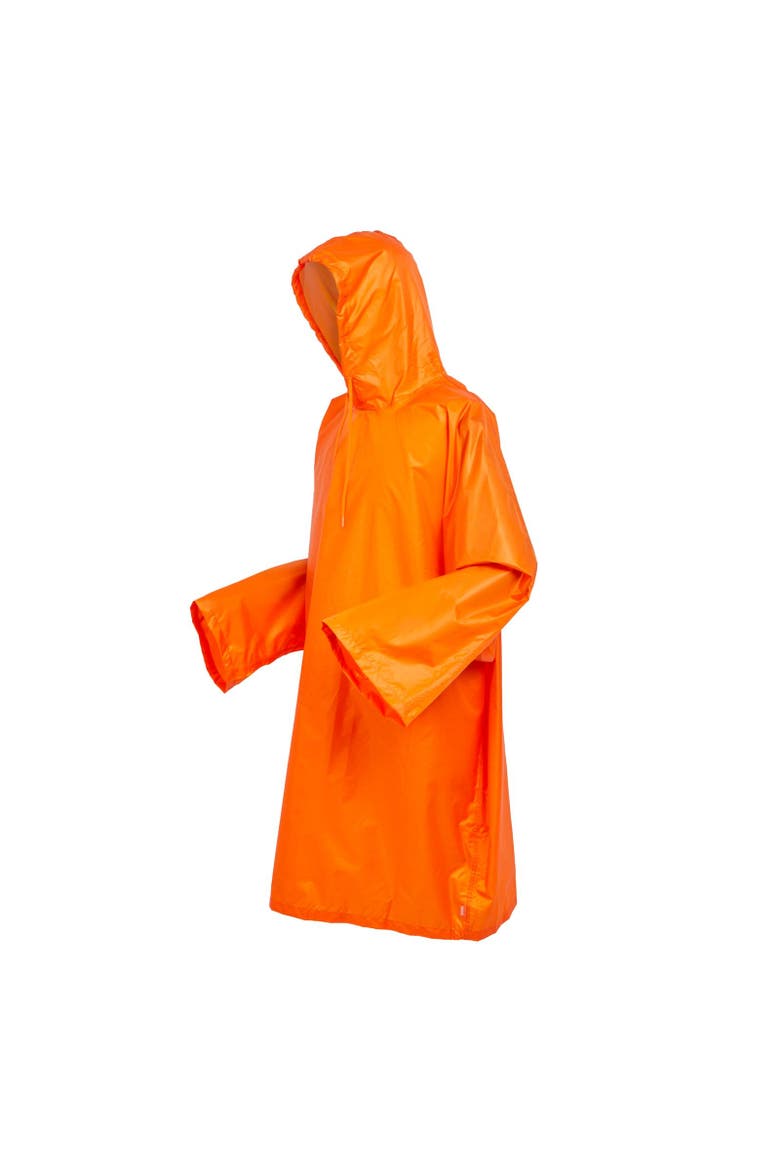 Fedrik Waterproof Poncho, Alternate, color, Persimmon