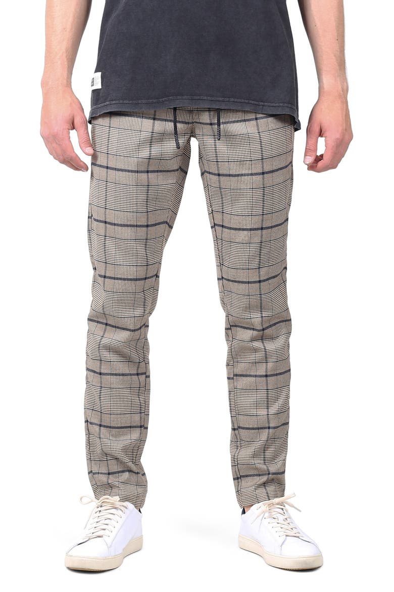 Parlier Plaid Jogger Pants, Main, color, BROWN