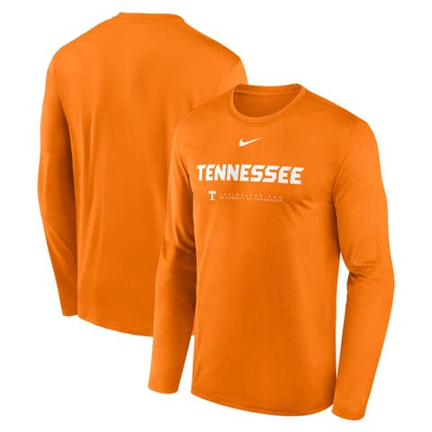 Men's Nike Tennessee Orange Tennessee Volunteers 2025 Courtside Basketball Shootaround Legend Dri-FIT Long Sleeve T-Shirt