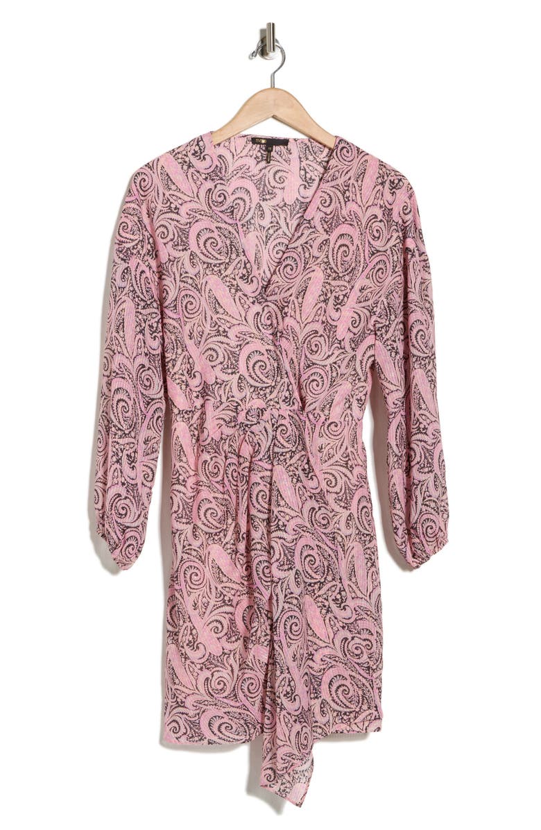 maje Rapollo Long Sleeve Dress, Main, color, Paisley Rose
