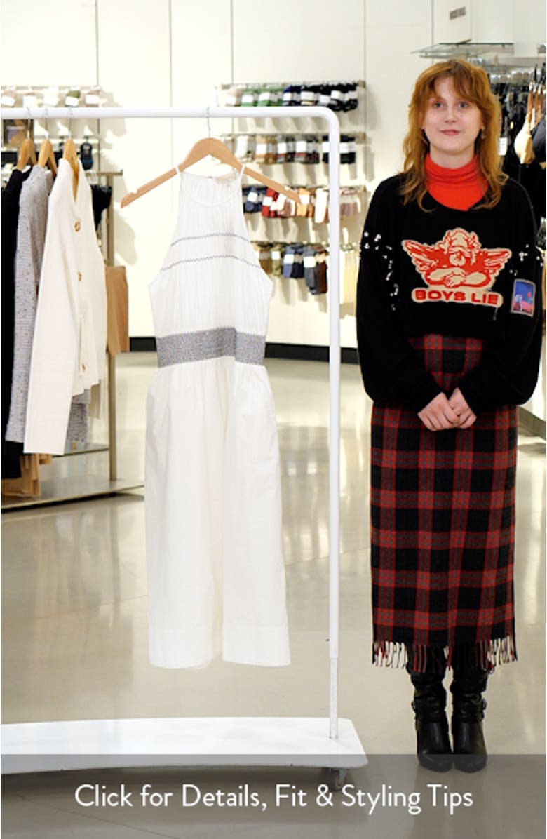 Melanie Smocked Waist Sleeveless Maxi Dress, sales video thumbnail