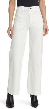 ASKK NY Sailor Wide Leg Twill Utility Pants