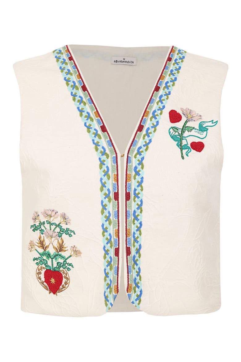 Mabel Solstice Cover-Up Vest, Alternate, color, WHITE