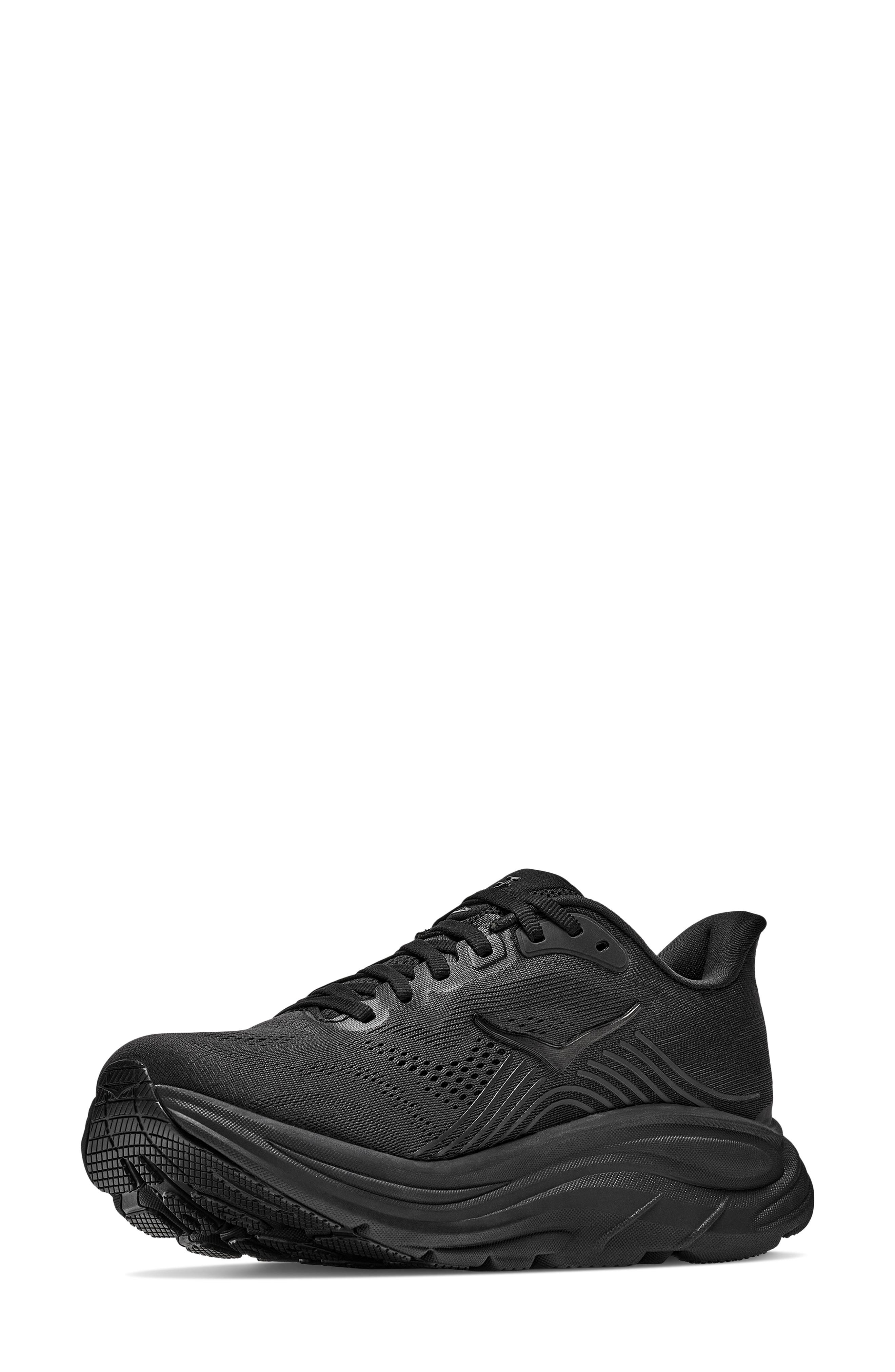 HOKA Clifton 11 Running Shoe, Alternate, color, Black / Black