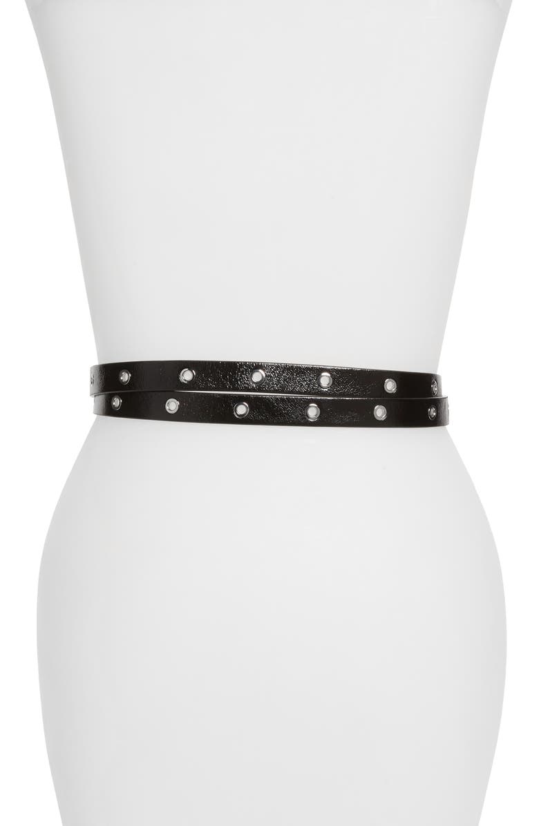 AllSaints Double Wrap Belt, Alternate, color, 