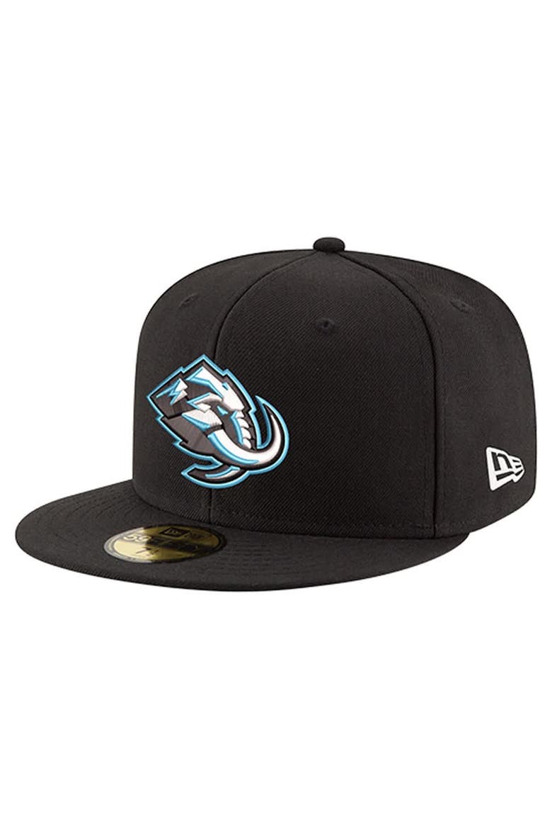 Men's New Era  Black Utah Mammoth Core 59FIFTY Fitted Hat, Main, color, Black