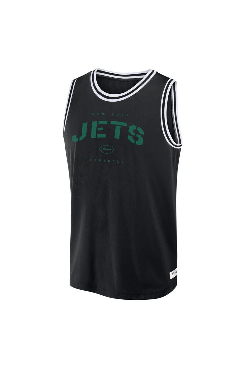Men's Fanatics Black New York Jets Elements Future Ground Jersey Tank Top, Alternate, color, Black