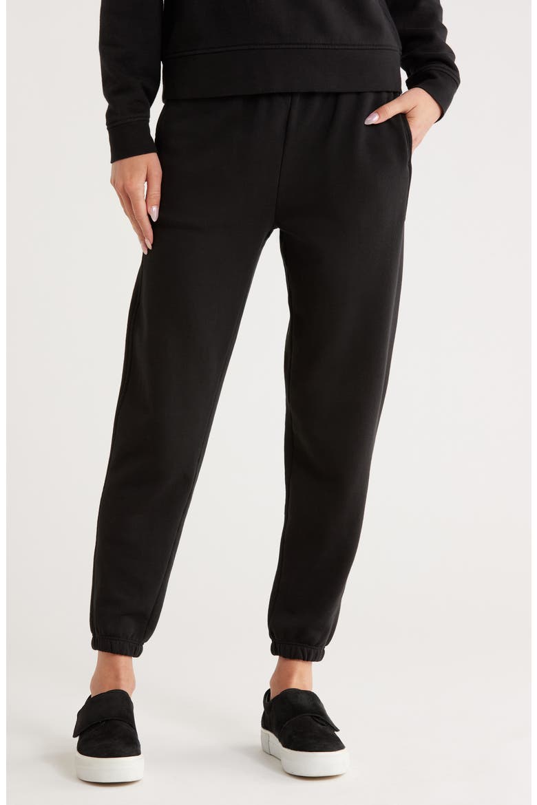 Essential Cotton Joggers, Main, color, BLACK