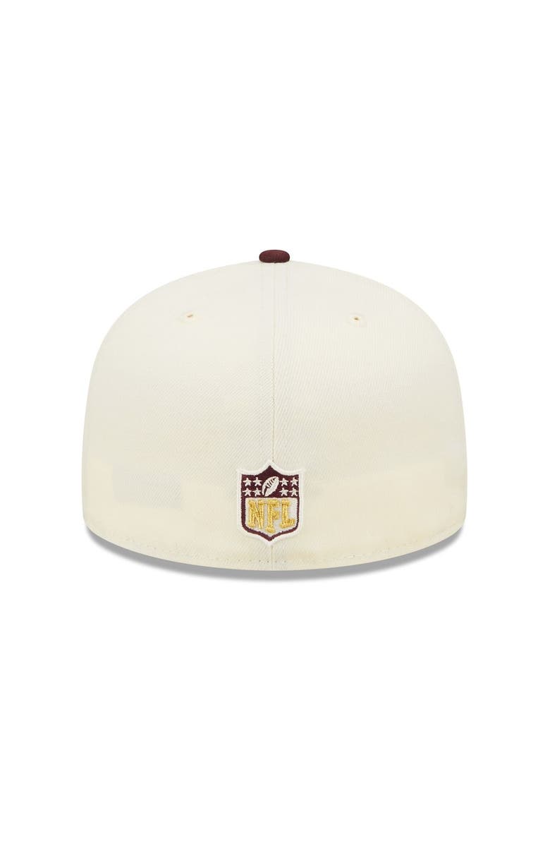 New Era Men's New Era Cream/Maroon Baltimore Ravens Gridiron Classics 2004 Hawaii Pro Bowl Exclusive 59FIFTY Fitted Hat, Alternate, color, 