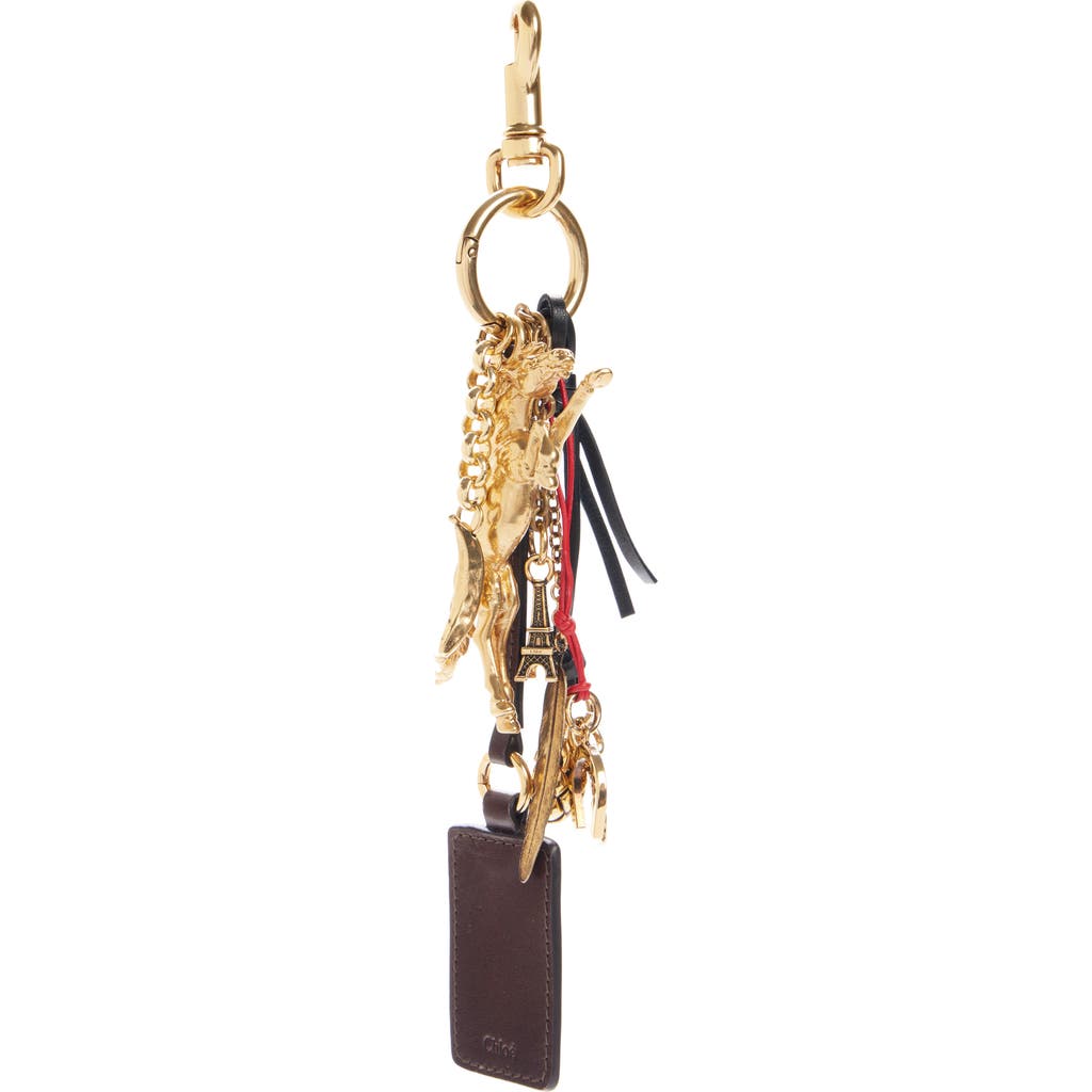 Chloé Kerala 25 Bag Charm In 9da Gold Color