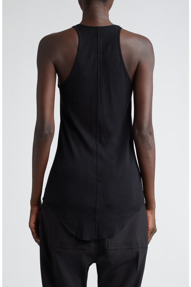 Longline Cotton Rib Tank, Alternate, color, BLACK