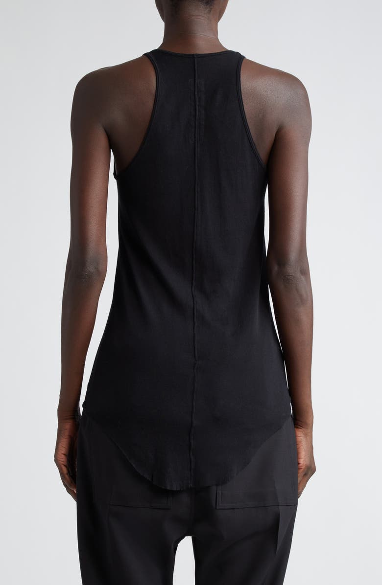 Rick Owens Longline Cotton Rib Tank, Alternate, color,