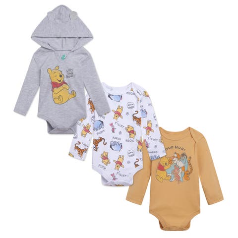 Winnie the Pooh 3-Pack Long Sleeve Bodysuits