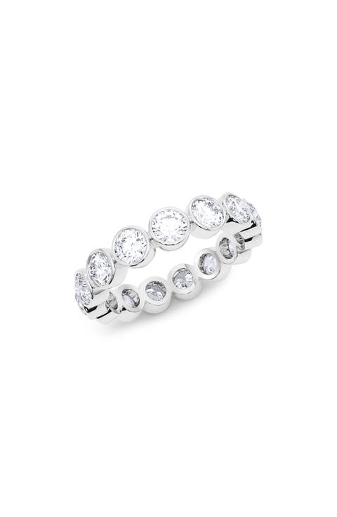 Round Cut Lab Created Diamond Eternity Ring