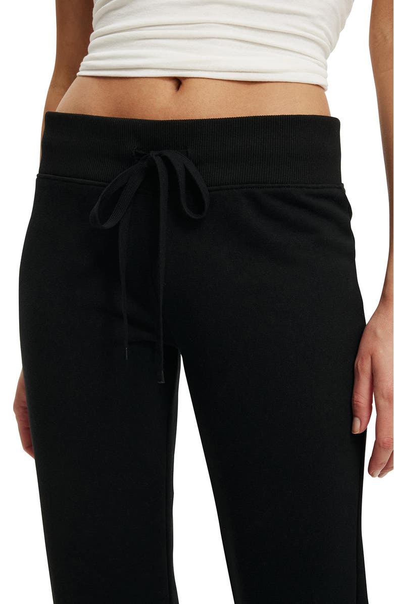 Cotton On Women's Low Rise Bootleg Sweatpant, Alternate, color, Black