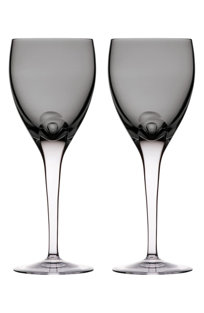 Waterford W Set of 2 Lead Crystal Wine Glasses, Main, color, 