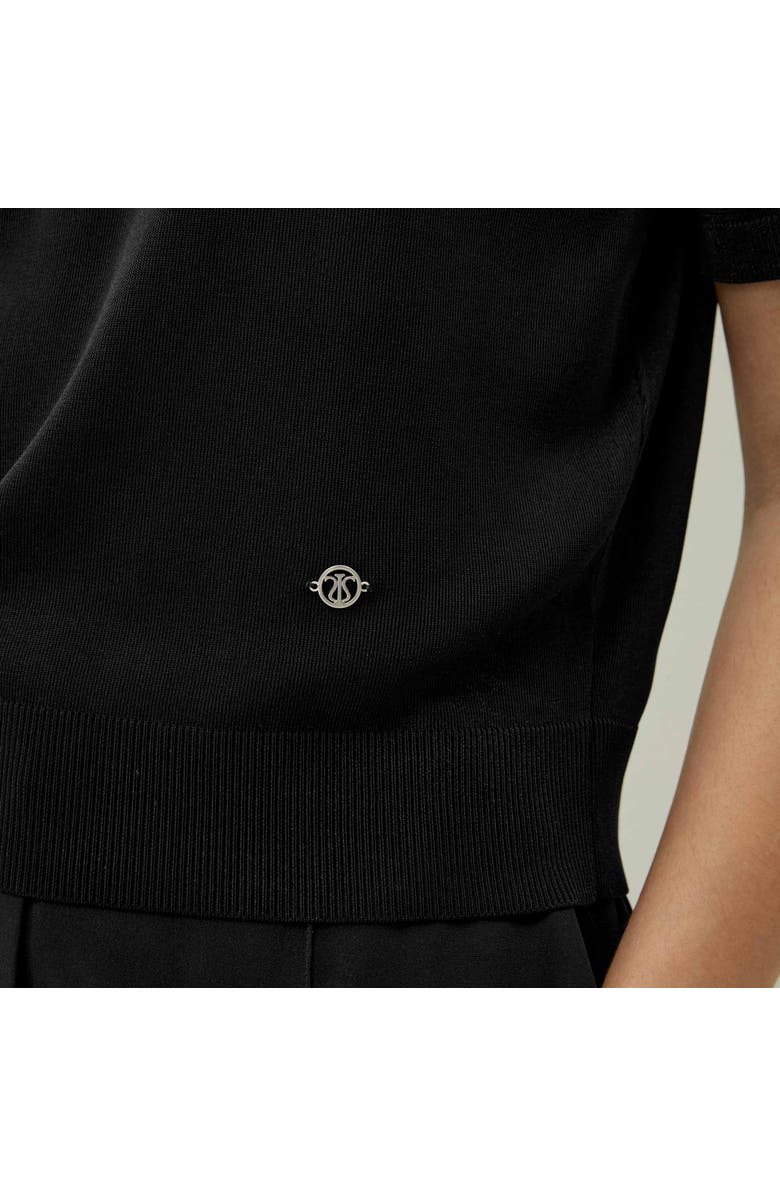 Lilysilk Sophisticated Dual-Knit Silk T-Shirt, Alternate, color, 