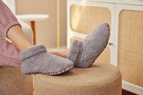 Feelgoodz Cloud Slipper Indoor Ankle Bootie House Shoes In Pink