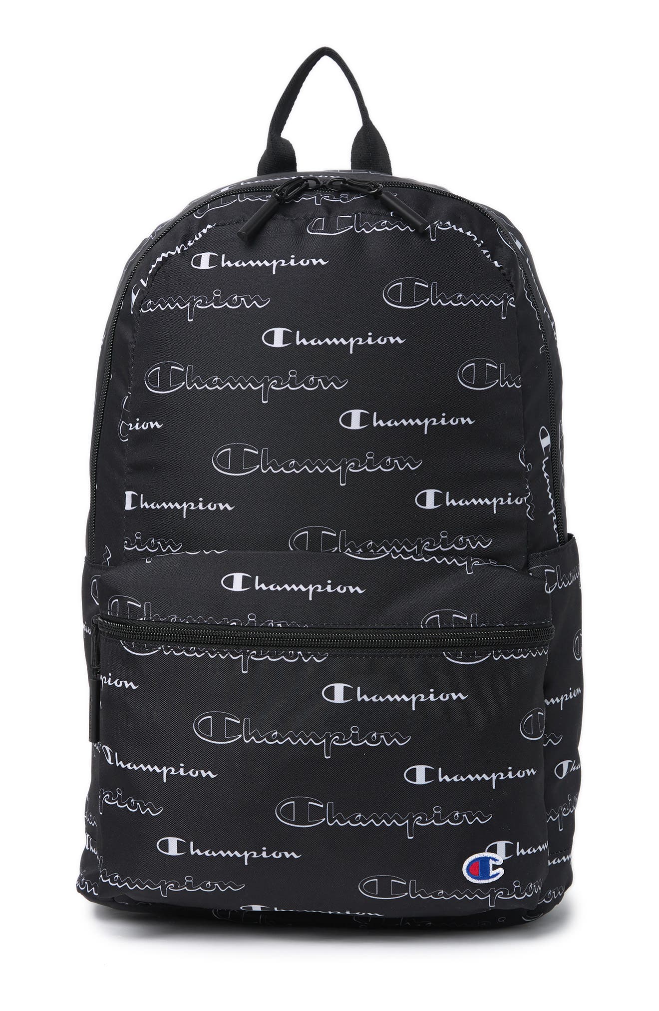 Champion Asher Logo Print Backpack, Main, color, 