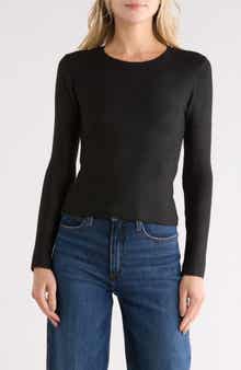 Madden Girl Rhinestone Ribbed Crop Sweater