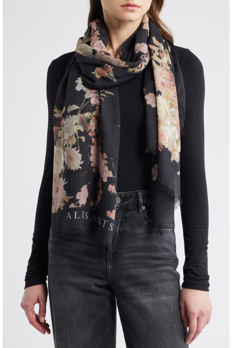 Armada Oversize Long Scarf, Main, color, BLACK