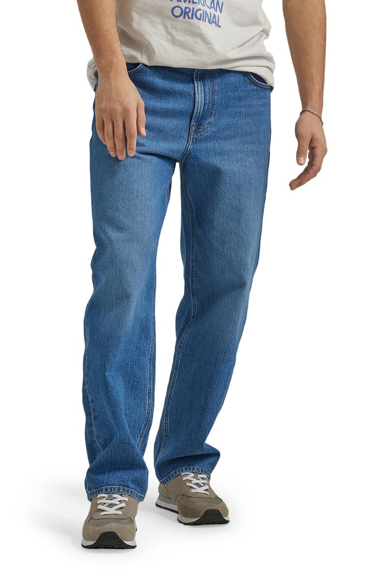 Lee Asher Loose Straight Leg Jeans, Main, color, Azure