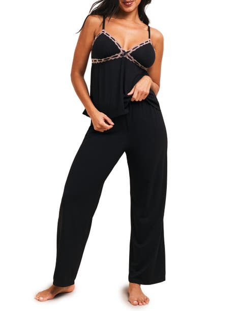 Ladies Polka Dot Camisole Tank Top embellished lace applique