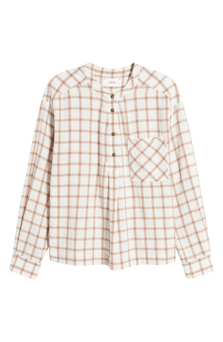 XÍRENA Makenzie Windowpane Check Popover Top, Alternate, color,