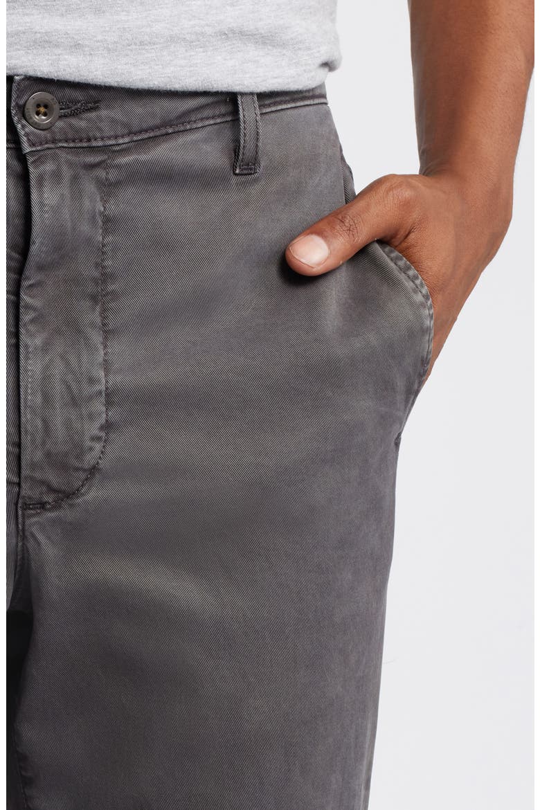 Kullen Flat Front Stretch Sateen Chinos, Alternate, color, SULFUR BERLIN STEEL