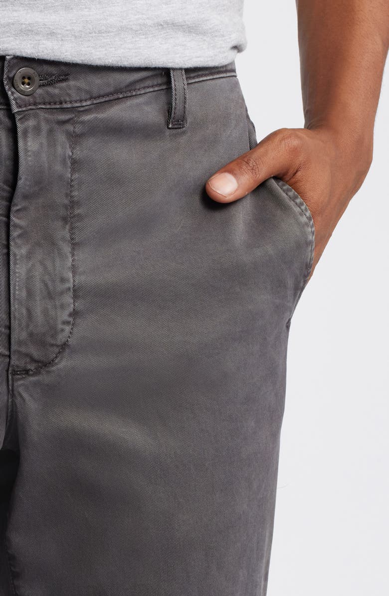 AG Kullen Flat Front Stretch Sateen Chinos, Alternate, color, Sulfur Berlin Steel