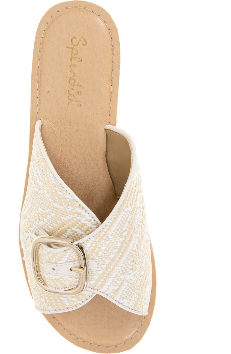 Splendid Sandy Raffia Slide Sandal, Alternate, color, White Raffia