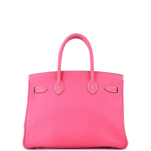 Pre-owned Hermes Hermes Birkin Handbag Pink Epsom With Palladium Hardware 30