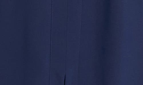 Maggy London Sleeveless Belted Midi Dress In Blue