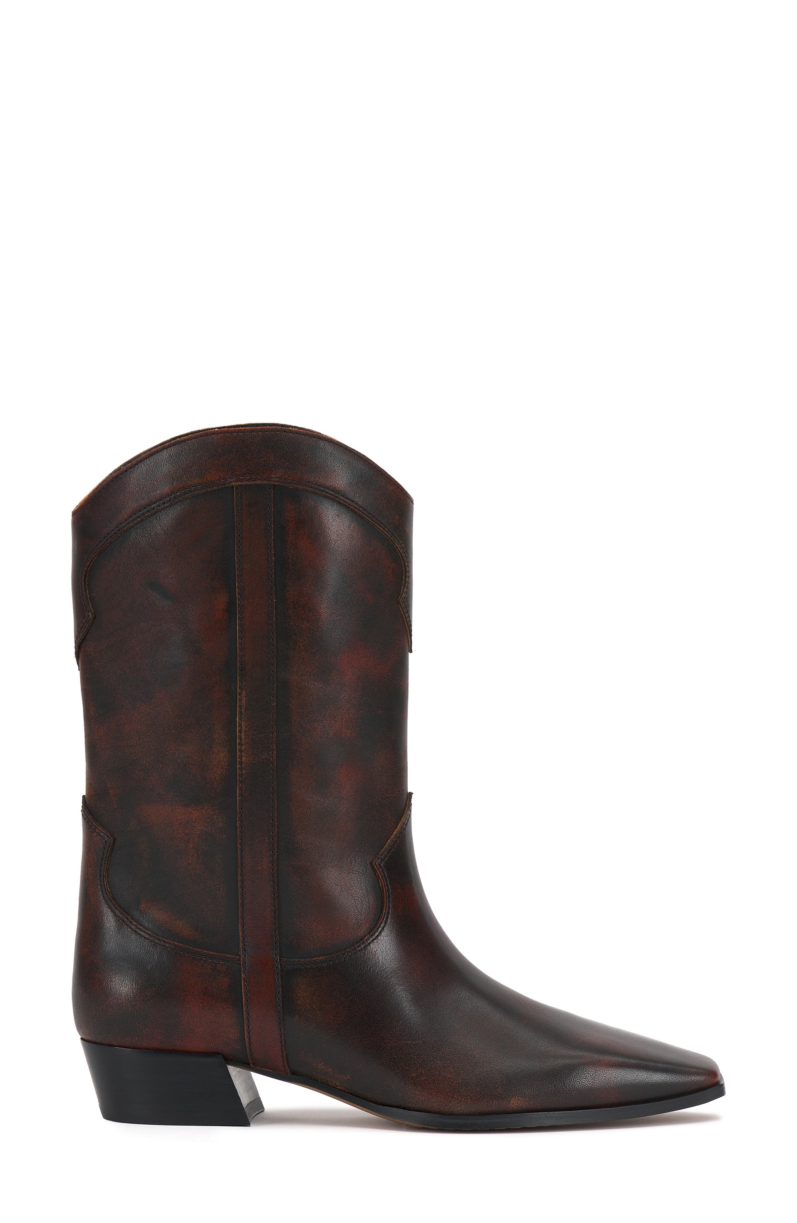Vince Camuto Prilie Western Boot, Alternate, color, Dark Caramel