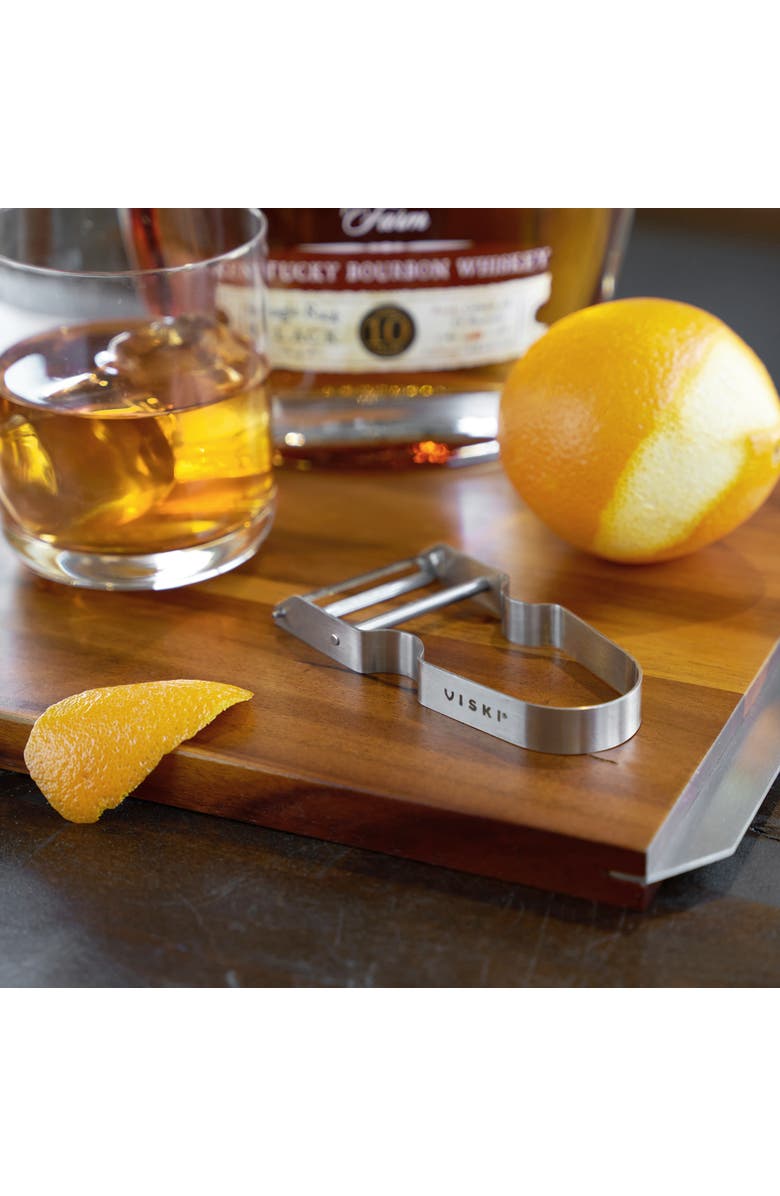 Viski Professional Citrus Peeler in Stainless Steel, Alternate, color, Silver