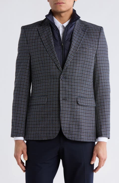 Knit Blazer with Removable Bib