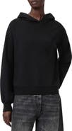AllSaints Rhinestone Logo Cotton Hoodie