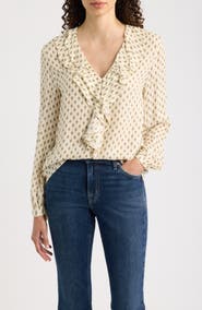 Emme Donare Ruffle V-Neck Top
