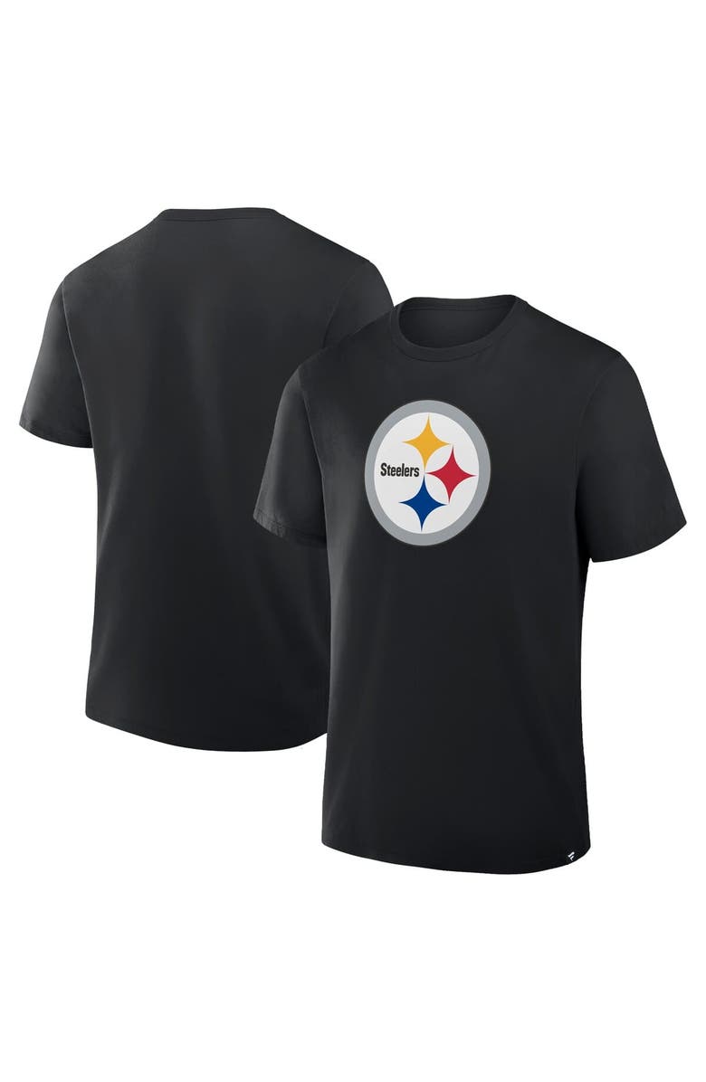 FANATICS Men's Fanatics Black Pittsburgh Steelers Legacy Cotton T-Shirt, Alternate, color, Black