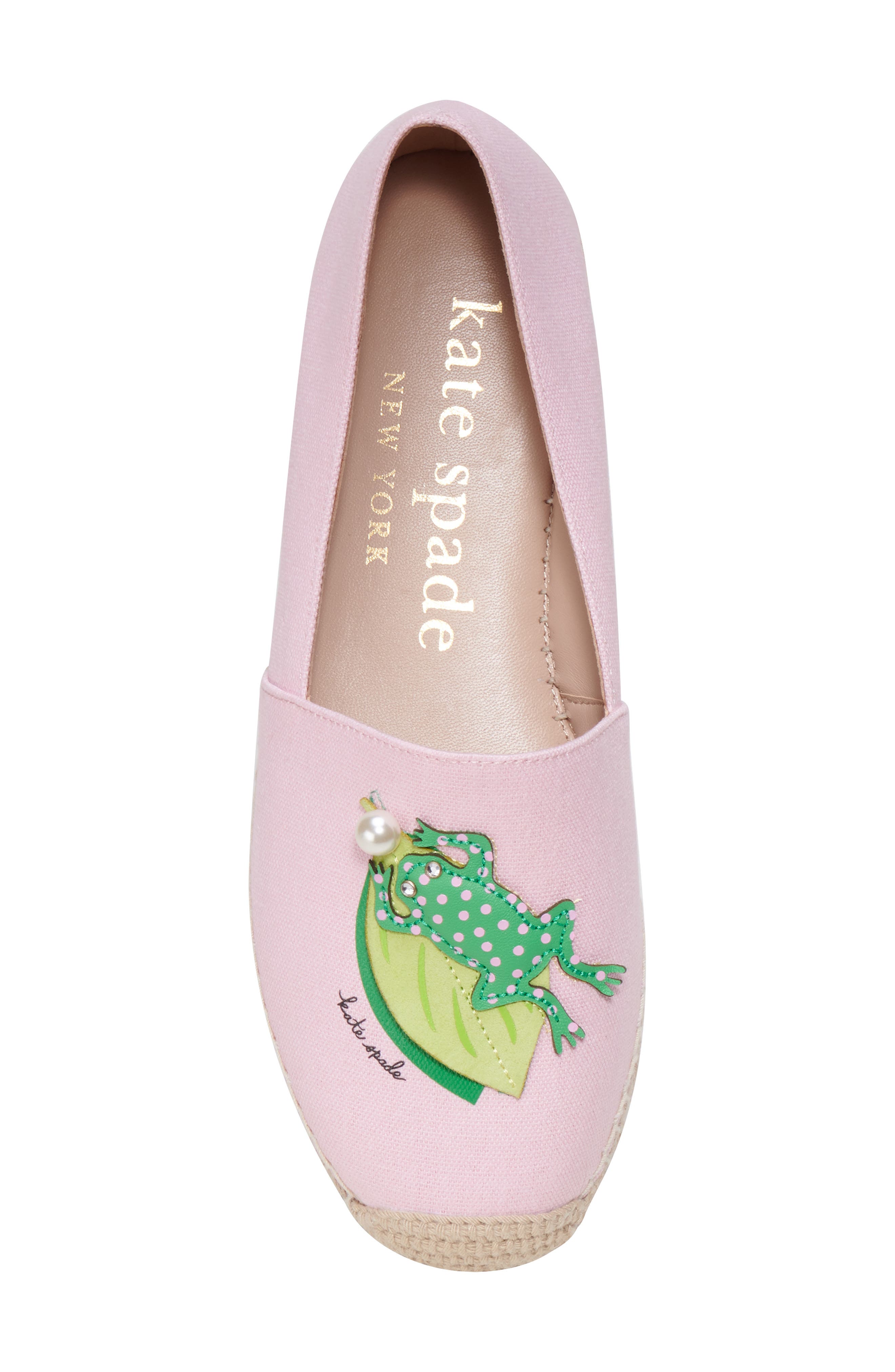 Kate Spade New York ribbit espadrille, Alternate, color, 