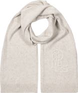 Lauren Ralph Lauren embroidered logo scarf