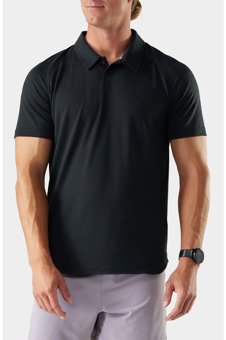Active Mesh Performance Polo, Main, color, BLACK