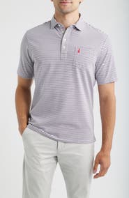johnnie-O Jacks Stripe Hangin' Out Pocket Polo