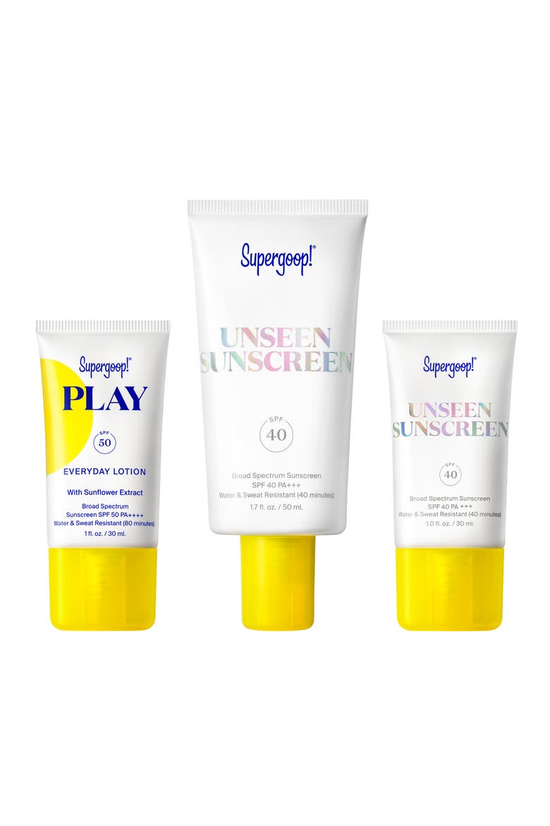 Unseen & Play Sunscreen SPF 50 Set $78 Value, Main, color, NO COLOR