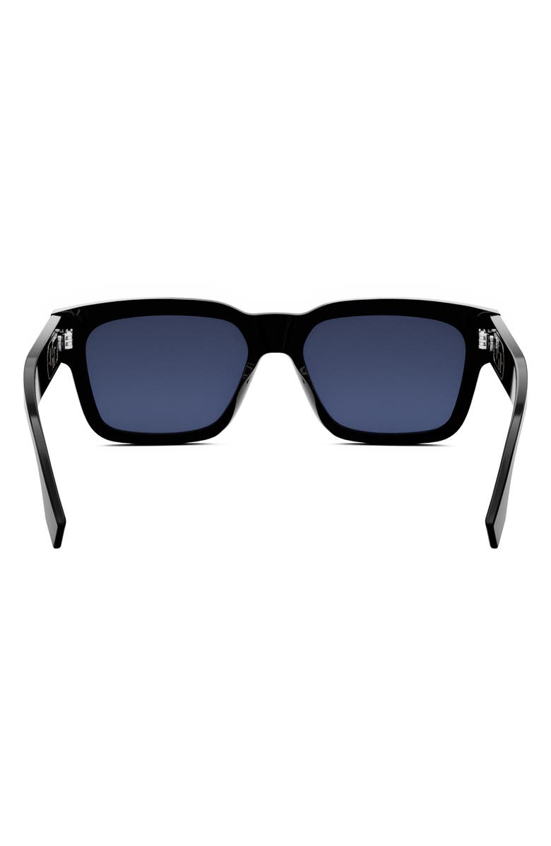 Fendi 'Fendi O'Lock 53mm Rectangular Sunglasses, Alternate, color, 