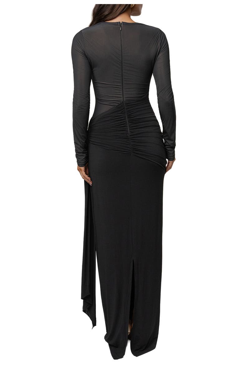 JLUXLABEL Halo Hour Maxi Dress, Alternate, color, Black
