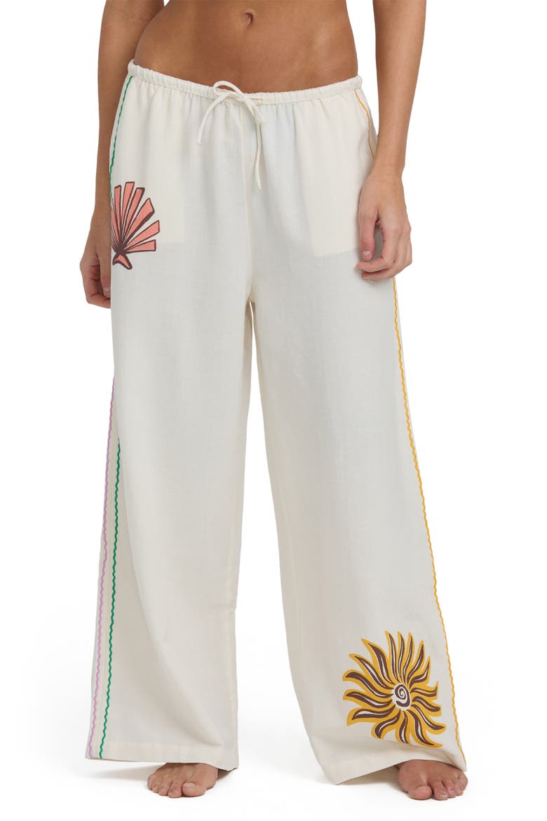 Wave Haze Cover-Up Pants, Alternate, color, SALT CRYSTAL